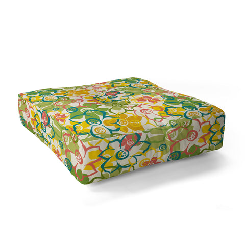 Heather Dutton Bouquet Floor Pillow Square