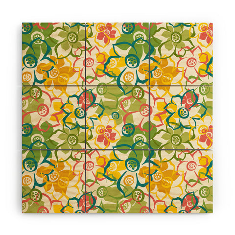 Heather Dutton Bouquet Wood Wall Mural