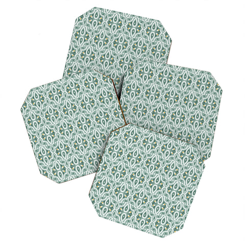 Heather Dutton Broderie Eucalyptus Coaster Set