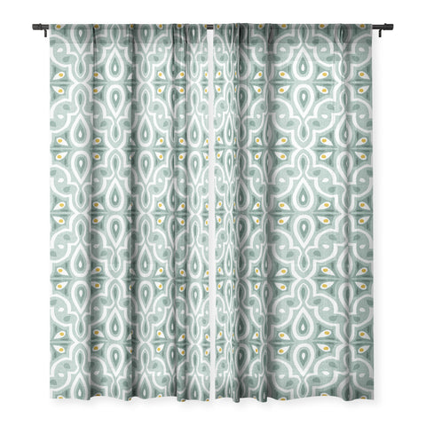 Heather Dutton Broderie Eucalyptus Sheer Non Repeat