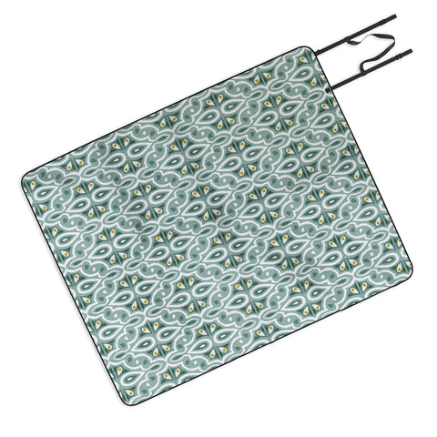 Heather Dutton Broderie Eucalyptus Picnic Blanket