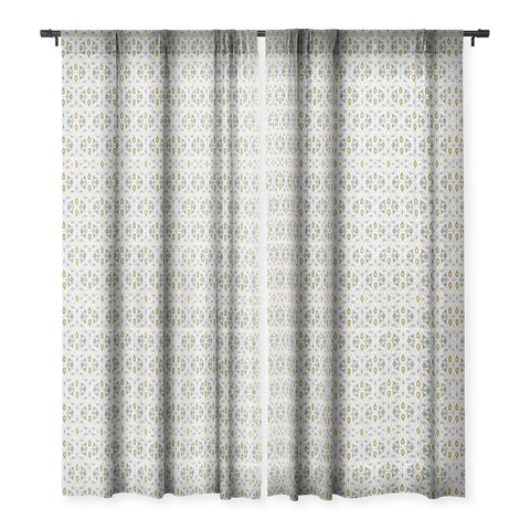 Heather Dutton Broderie Flax Sheer Window Curtain