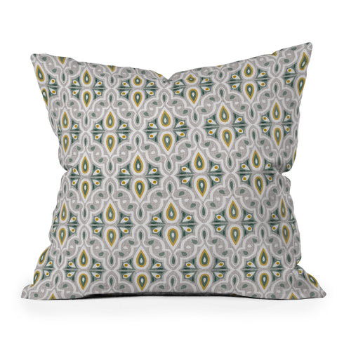 Heather Dutton Broderie Flax Throw Pillow