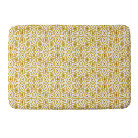 Heather Dutton Broderie Goldenrod Memory Foam Bath Mat