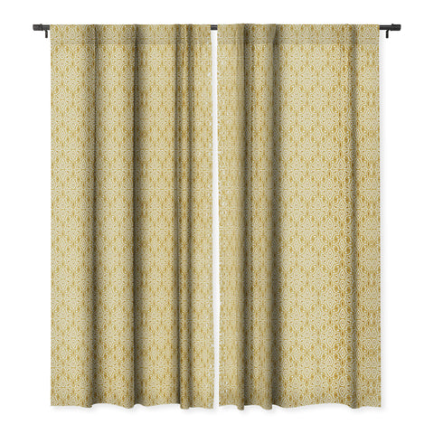 Heather Dutton Broderie Goldenrod Blackout Window Curtain