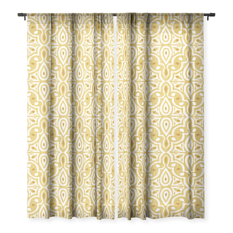 Heather Dutton Broderie Goldenrod Sheer Non Repeat