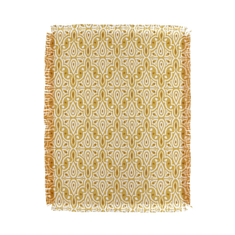 Heather Dutton Broderie Goldenrod Throw Blanket