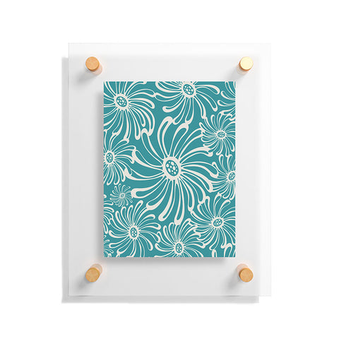 Heather Dutton Bursting Bloom Peacock Floating Acrylic Print