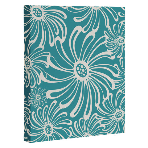 Heather Dutton Bursting Bloom Peacock Art Canvas