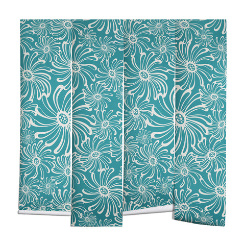 Heather Dutton Bursting Bloom Peacock Wall Mural