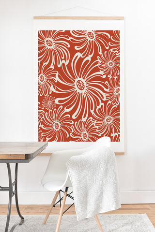 Heather Dutton Bursting Bloom Spice Art Print And Hanger