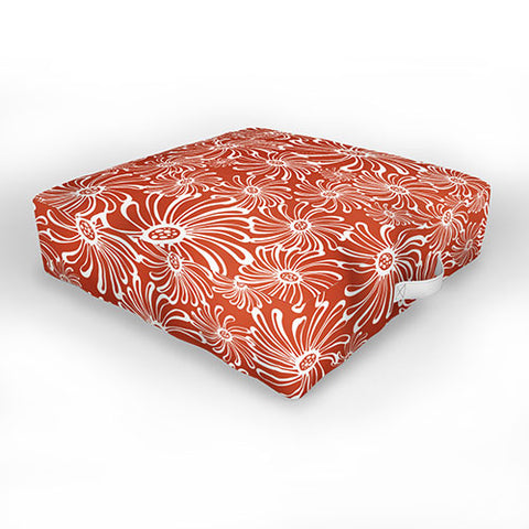 Heather Dutton Bursting Bloom Spice Outdoor Floor Cushion