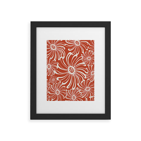 Heather Dutton Bursting Bloom Spice Framed Art Print