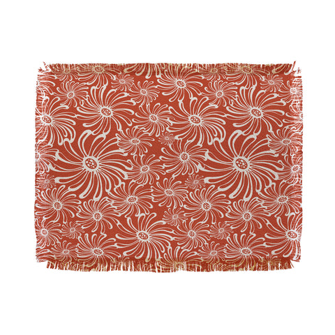 Heather Dutton Bursting Bloom Spice Throw Blanket
