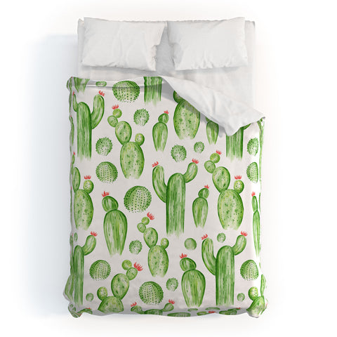 Heather Dutton Cactus Gardens Duvet Cover