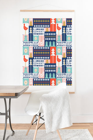 Heather Dutton Christmas Collage Chill Art Print And Hanger