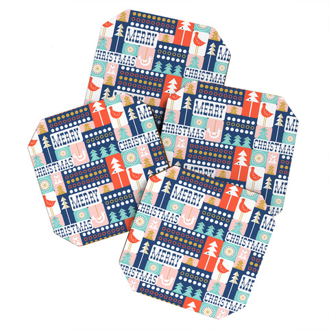 Heather Dutton Christmas Collage Chill Coaster Set