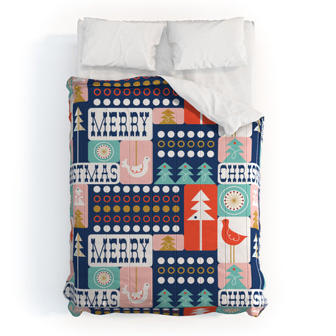 Heather Dutton Christmas Collage Chill Comforter