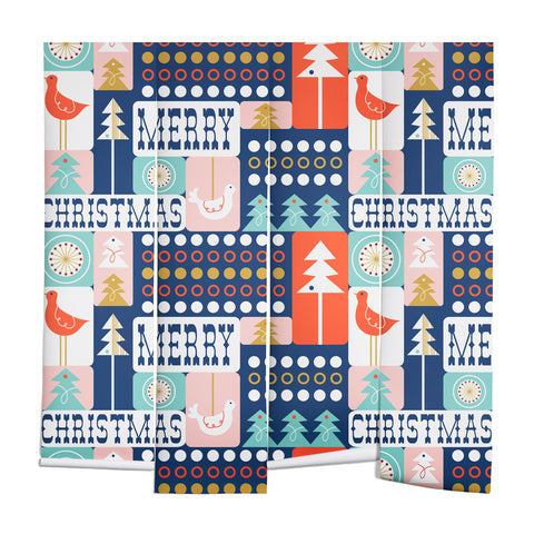 Heather Dutton Christmas Collage Chill Wall Mural