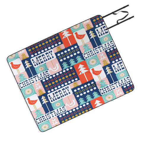 Heather Dutton Christmas Collage Chill Picnic Blanket