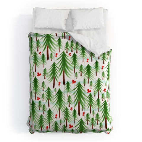 Heather Dutton Christmas Tree Farm Comforter