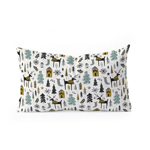 Heather Dutton Christmas Wonderland Oblong Throw Pillow