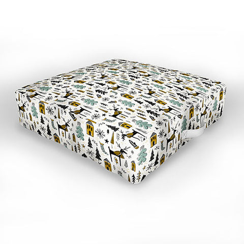 Heather Dutton Christmas Wonderland Outdoor Floor Cushion