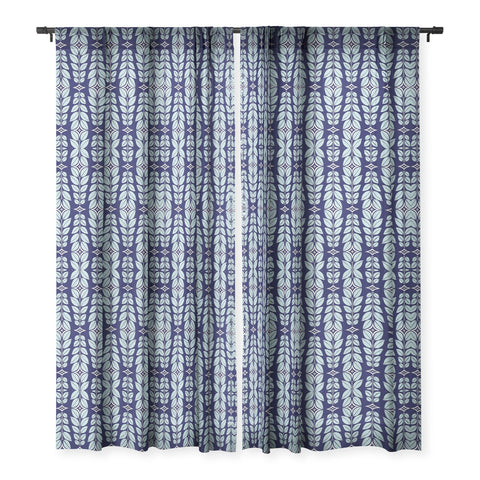 Heather Dutton Cortlan Navy Yard Sheer Window Curtain