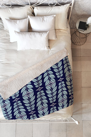 Heather Dutton Cortlan Navy Yard Fleece Throw Blanket