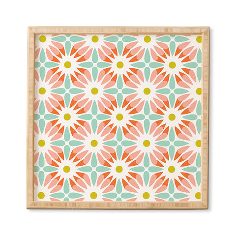 Heather Dutton Crazy Daisy Sorbet Framed Wall Art