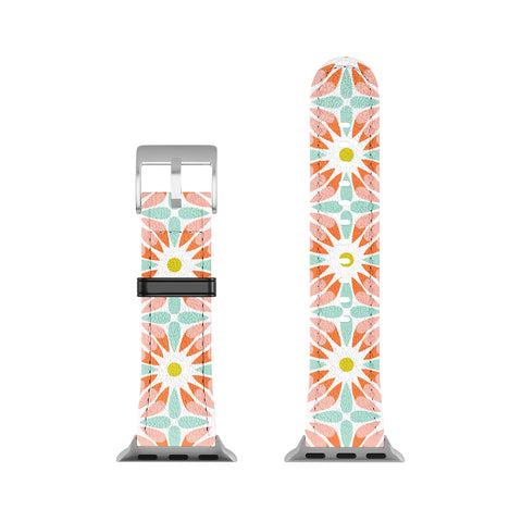 Heather Dutton Crazy Daisy Sorbet Apple Watch Band