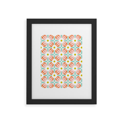 Heather Dutton Crazy Daisy Sorbet Framed Art Print