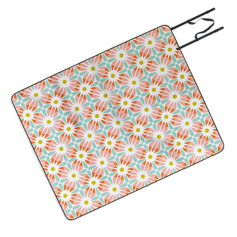 Heather Dutton Crazy Daisy Sorbet Picnic Blanket