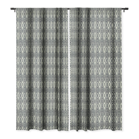 Heather Dutton Crystalline Bleached Beige Blackout Window Curtain