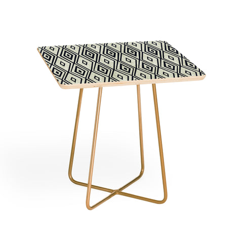 Heather Dutton Crystalline Bleached Beige Side Table