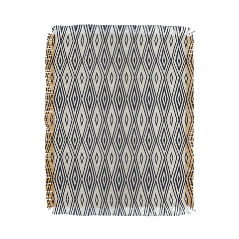 Heather Dutton Crystalline Bleached Beige Throw Blanket