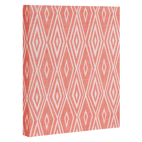Heather Dutton Crystalline Living Coral Art Canvas