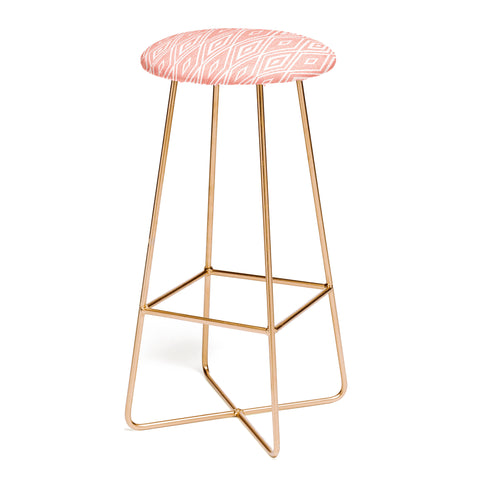 Heather Dutton Crystalline Living Coral Bar Stool