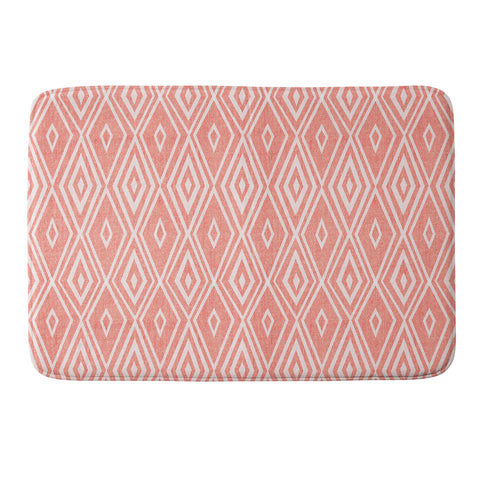 Heather Dutton Crystalline Living Coral Memory Foam Bath Mat