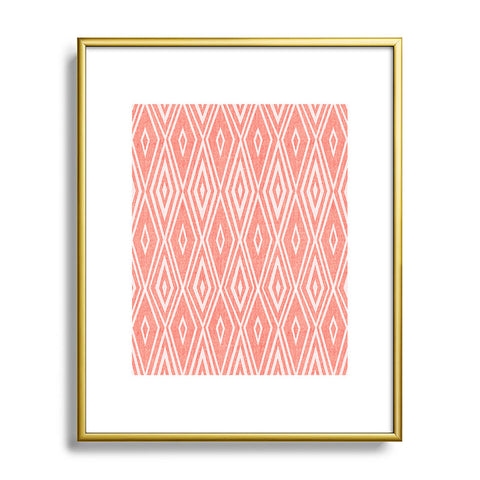 Heather Dutton Crystalline Living Coral Metal Framed Art Print