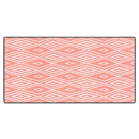 Heather Dutton Crystalline Living Coral Desk Mat