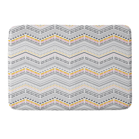Heather Dutton Dash And Dot Neapolitan Memory Foam Bath Mat