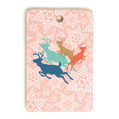 Heather Dutton Dashing Through The Snow Serene Cutting Board Rectangle