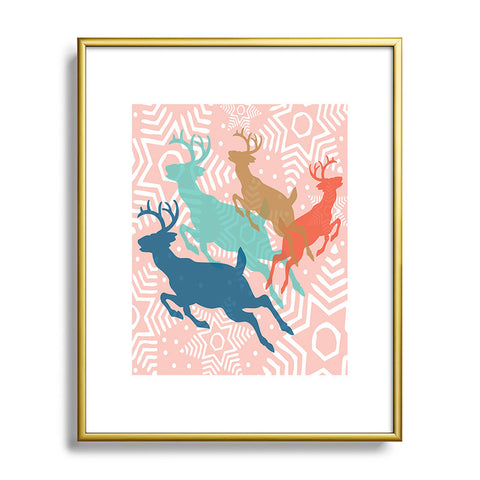 Heather Dutton Dashing Through The Snow Serene Metal Framed Art Print