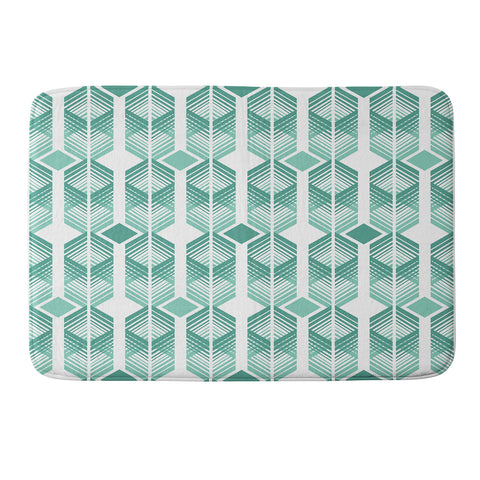 Heather Dutton De Lux Mint Memory Foam Bath Mat