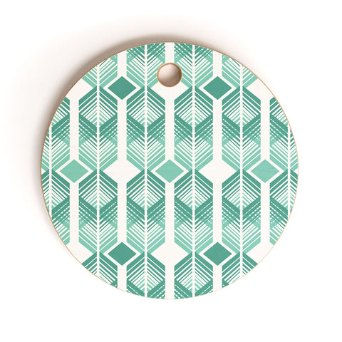 Heather Dutton De Lux Mint Cutting Board Round