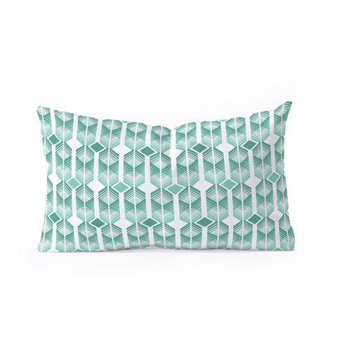 Heather Dutton De Lux Mint Oblong Throw Pillow