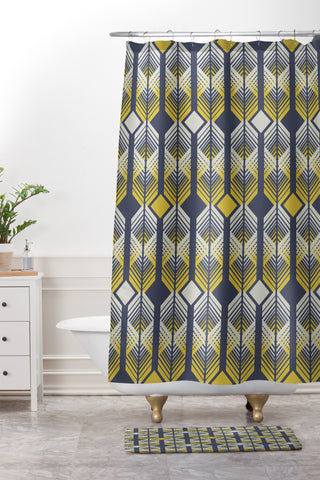 Heather Dutton De Lux Smooth Shower Curtain And Mat