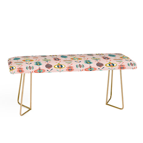Heather Dutton Decorated Blush Bench
