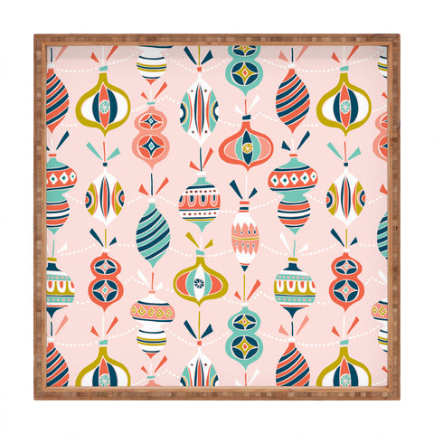 Heather Dutton Decorated Blush Square Tray